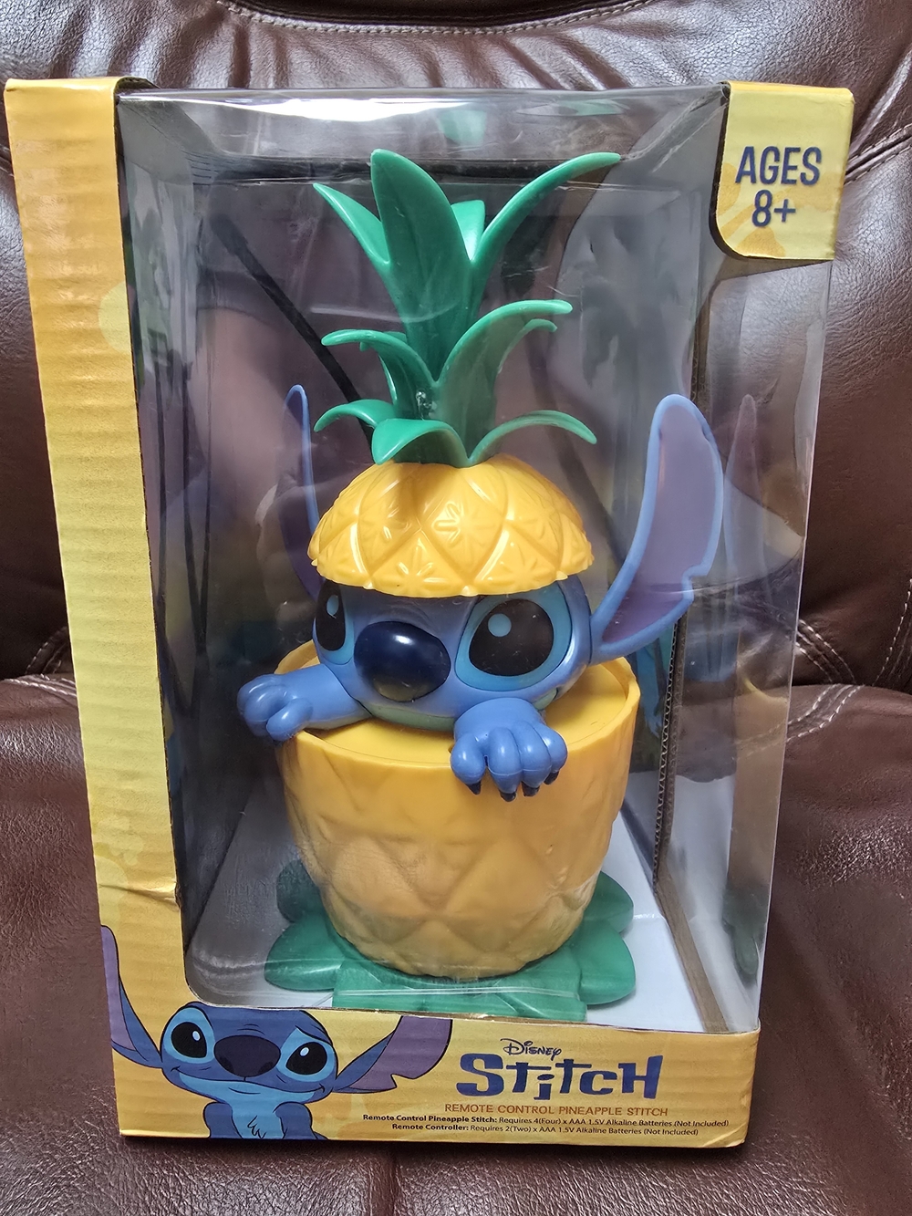 Pineapple Stitch Remote Toy - Blue & Yellow